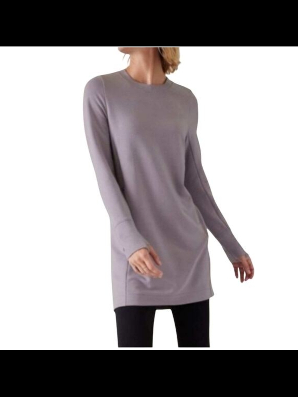 Athleta coaster luxe crew neck sweatshirt dress